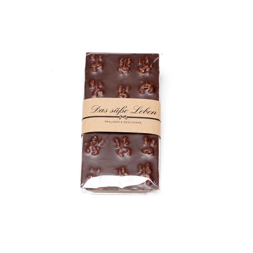 Das süße Leben - Edelbitter-Schokolade mit Walnüssen