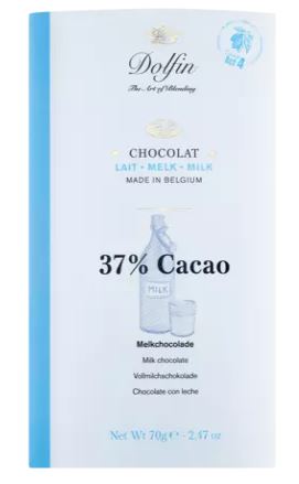 Dolfin - Belgische Schokolade - 37 % Milchschokolade
