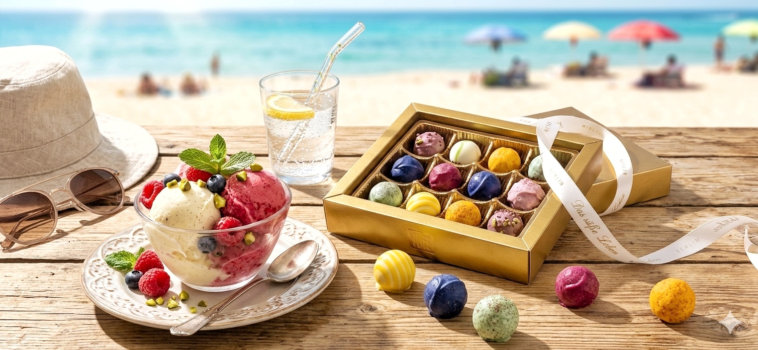Das süße Leben - 12 x SOMMER Pralinen - ohne Alkohol
